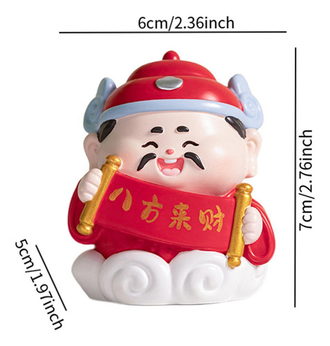 Dios Chino Figurine Decoración De Mesa Feng Shui Ornament