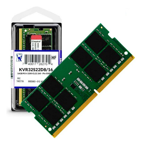 Memoria Ram Kingston Ddr4 16gb Pc4-25600 3200m Sodimm Laptop