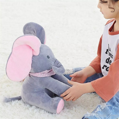 Juego Juguete Elefante Pick A Boo Bebe Sonido Musical