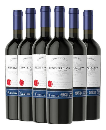 Vinho Le Casine Montepulciano D'abruzzo 750ml Tinto Kit C/6