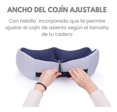 Cojín De Asiento Premium Hemorroides Ciática Coxis Cadera