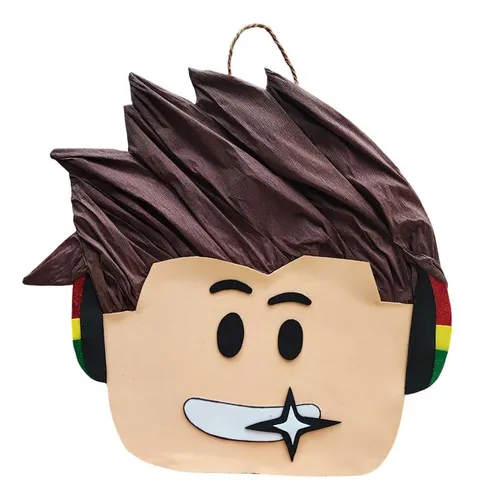 Piñata Roblox Mediana + Invitacion Digital Fiesta Infantil