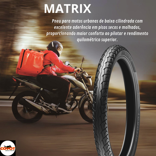 Pneu Traseiro Levorin Matrix 100/90-18 Uso Com Câmara