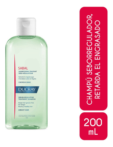 Shampoo Ducray seboreductor Cabello Graso X 200ml