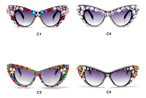 Anteojos Glamour Strasses Brillo Cat Eye Sw