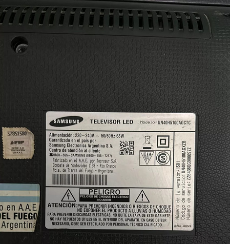 Tv Samsung Led 40 Con Control Remoto (Usado)