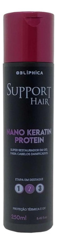 Restaurador Gel Support Hair Nano Protein Obliphica 250ml