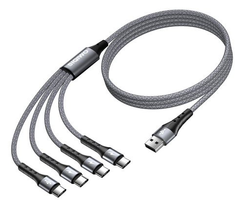 Siqiwo Usb C A Usb A Cable De Carga Rápida [paquete De 2 4 P