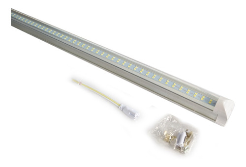 10 Lampara Doble Aluminio Led Tubo 24w T8 Techo  /e