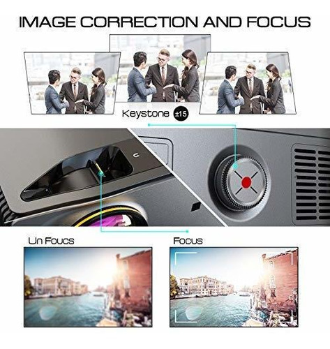 Imagen 7 de 7 de Proyector Vamvo L6200 5000 Lux Ps4 Hdmi Vga Av Usb