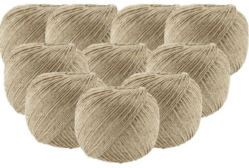 Kit 10 Rolos Fio Cordão Rami 2mm 200g Sisal Convite 150mts