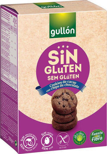 Biscoito Gullon Sem Gluten Com Choc Chips 200g