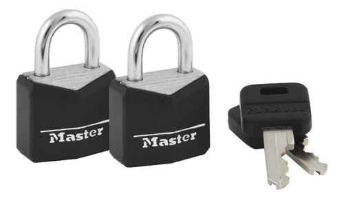 Master Lock Sólido Candado Llave Maestra De Latón Tapa Color