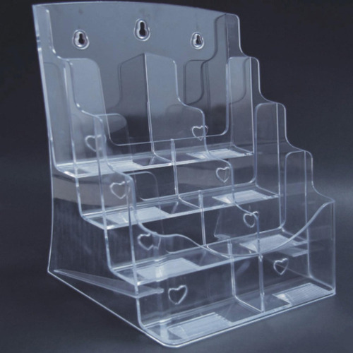 A Soporte De Acrílico Para Folletos, Soporte De 4 Cuadrícula