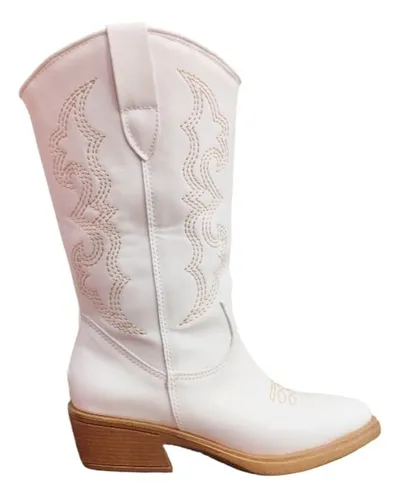 Botas texanas mujer blancas new arrivals