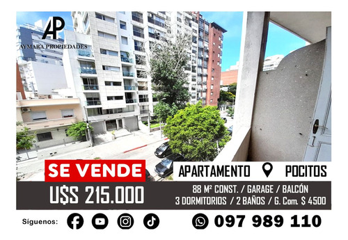 Venta Apartamento 3 Dormitorios Buceo Con Cochera