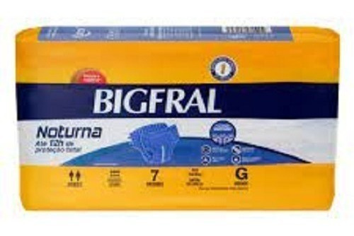 Fralda Bigfral Derma Plus Noturna G Geriátrica