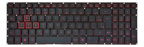 Teclado Para Notebook Acer Nitro 5 N17c1 An515-51 Iluminado