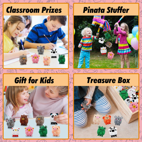 Juguetes De Succión Animal Pop Fidget Childfun, 12 Unidades