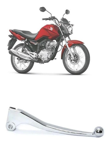 Manete Freio Longo Cromado Cometa Honda Cg 125i Fan 2016-18