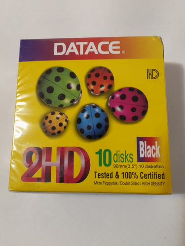 Diskette Datace 3'5 10 Unidades 2hd 1.44 Nuevo (#2609