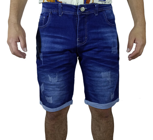 Bermuda Jean Moda Dsr Para Hombre - Azul