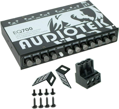 Audiotek Ateq700 12 Din 7 Band Ecualizador De Audio Par...