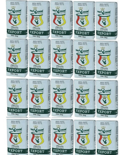 Yerba Rei Verde 1kg Por Funda 20 Unidades Envio Gratis