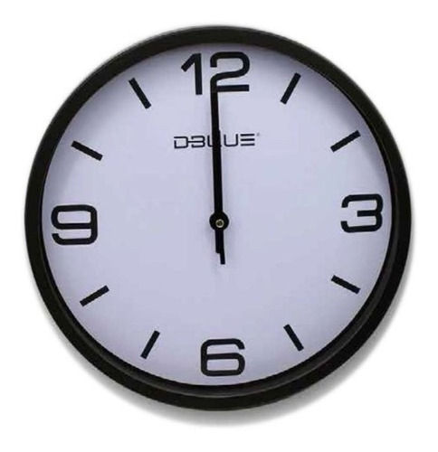 Reloj Mural Decorativo 30 Cms - Negro - Dbrel02 Mertel