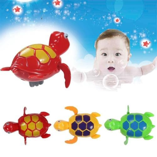 3pcs Divertido Mini Eólica Piscina Tortuga Animal Flotante B