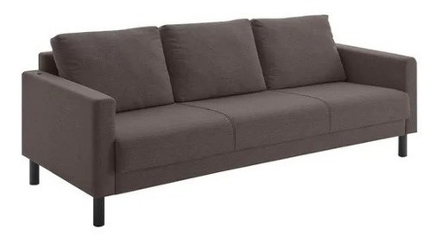 Sofa Oslo 3 Cuerpos, Color Marrón, Excelente Calidad- Ártico