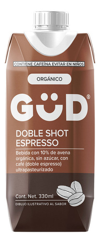 Café Doble Shot Expresso Sin Azúcar 330ml Gud 204 Piezas