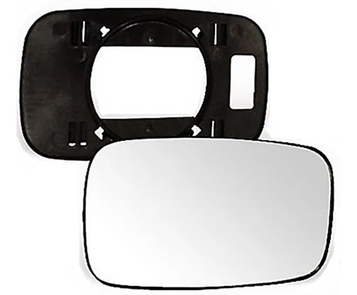 Lente Vidro Retrovisor C/ Base Palio Strada 96/00 Uno Fire