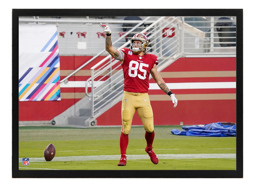 George Kittle San Francisco 49ers, Quadro C/ Moldura 33x24cm