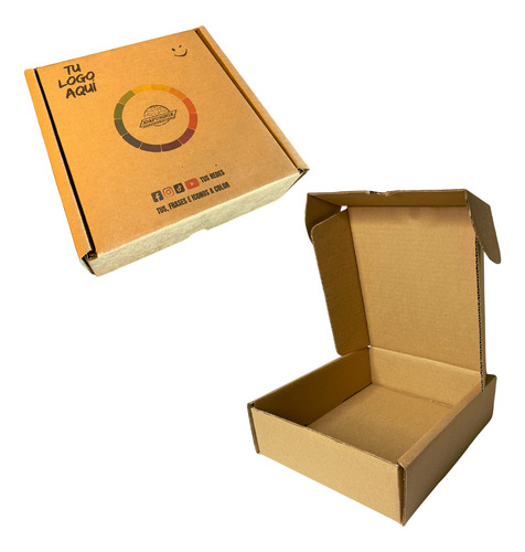 10 Mailbox Caja Envios Uber Eats Rappi Con Tu Logo 25x25x8