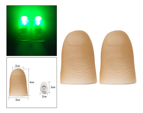Luces De Dedo Trucos De Magia Luz De Pulgar Led Luz Verde