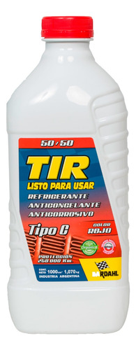 Bardahl Tir Rojo Al 50% 1l X 12 Unidades