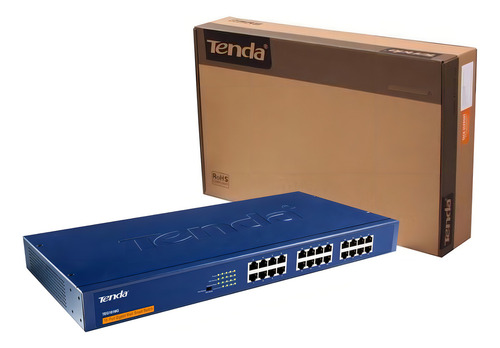 Switch Tenda 24 Puertos Gigabit Carcasa Metalica Teg1024g