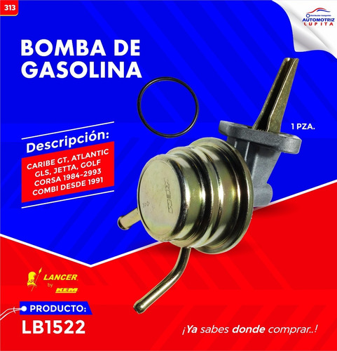 Bomba Gasolina Sellada Vw Caribe A Jetta A2 4l 1.8 1984-1993