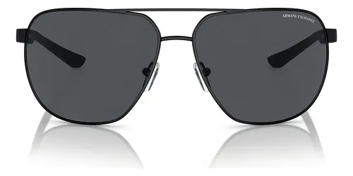 Óculos De Sol Armani Exchange Ax2047s 600087-63 Preto Fosco Cinza