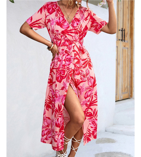 Vestido Largo Playa Verano Mujer Vestidos Casuales Con