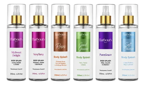 Kit Body Splash Barbours 6 Unidades 200ml Feminino