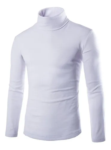 Polera blanca con cuello new arrivals