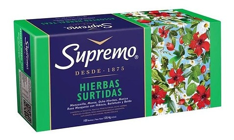 Hierbas Surtidas Supremo Caja De 100 Unidad(1 Display)super