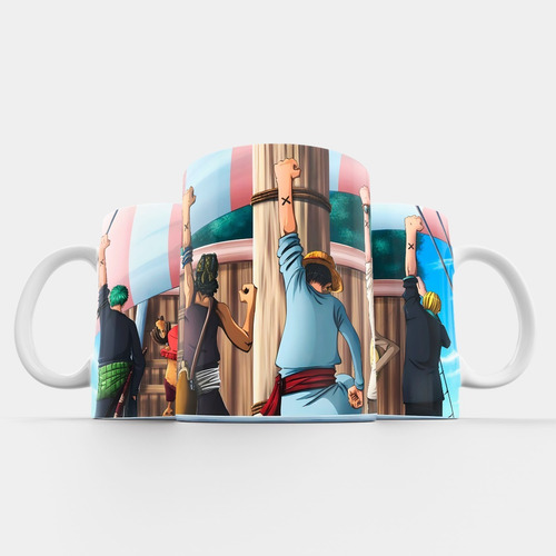 Taza One Piece Anime Piratas Luffy Mugiwaras Manga Zoro