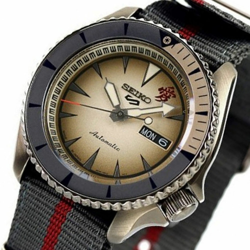 Imagen 2 de 8 de Naruto Seiko Reloj Edicion Limitada Sports 5 Gaara Srpf71