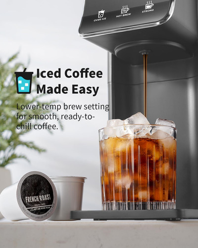 Kidisle Cafetera Caliente Y Helada Cafetera K Cup Compatible