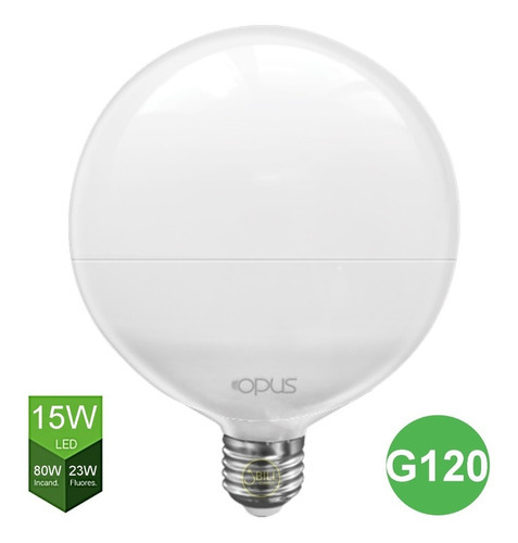 Lâmpada Led Balloon Globo G120 15w Bivolt E27 Branco Frio Cor da luz Branco Frio 6500k 110V/220V