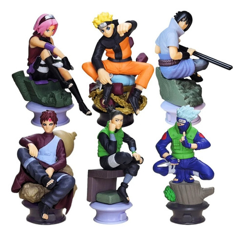 Set De 6 Figuras De Naruto