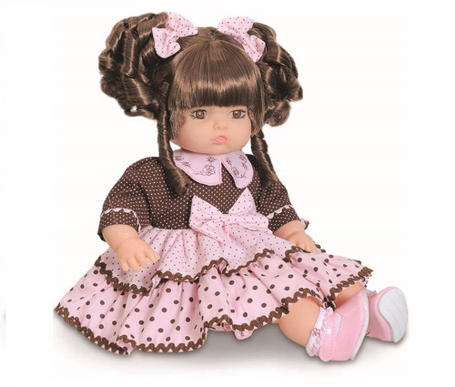 Boneca Moderna Real Addara Chocolate Menina Brincar